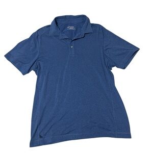 UNTUCKit Men’s Performance Polo Shirt - Heathered Blue - Size Medium